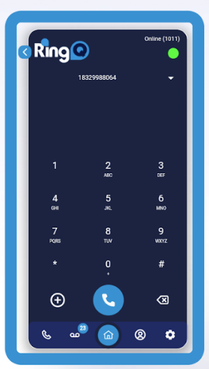 The RingQ dialpad